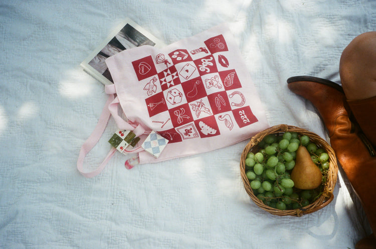 Checkerboard Tote Bag