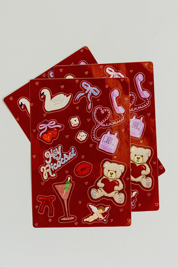 Signature Glitter Sticker Sheet