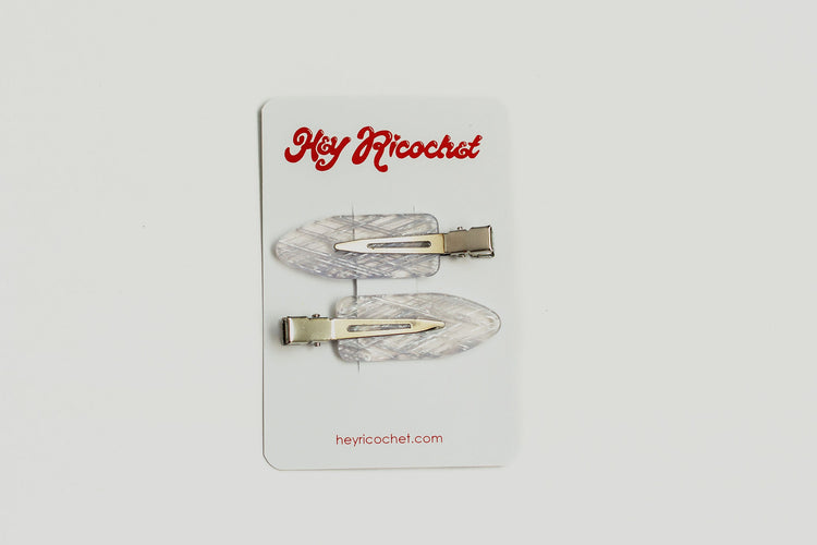 Silver Tinsel Setting Clips