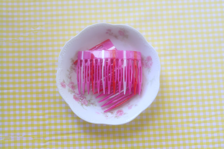 Magenta Hair Comb Set