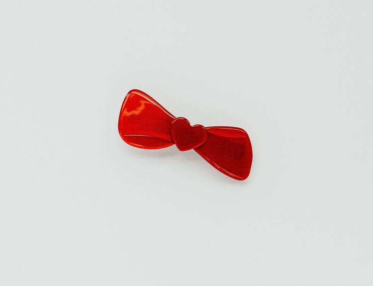 Heart Bow Barrette
