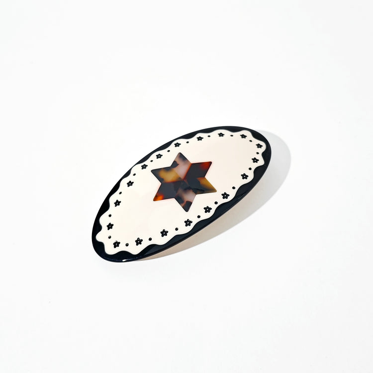 Tortoise Star Ponytail Barrette