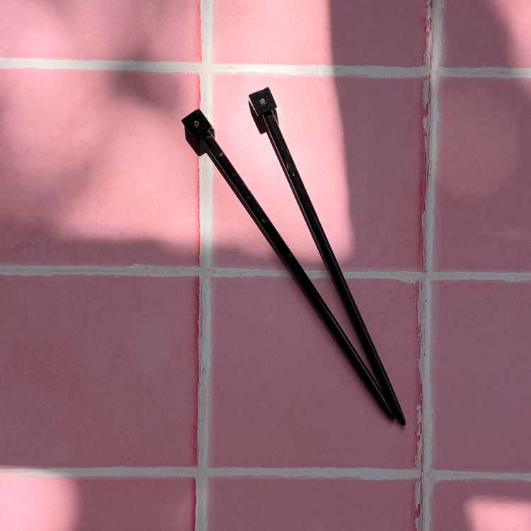 Knitting Needle Hair Stick Set