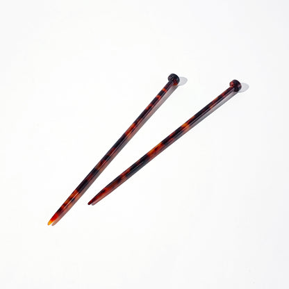 Knitting Needle Hair Stick Set
